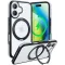 Torras Ostand R Fusion Back Cover Hülle mit MagSafe für Apple iPhone 16 Plus - Schwarz