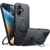 Torras Ostand Spin Back Cover Hülle mit MagSafe für Apple iPhone 16 Plus - Schwarz 0