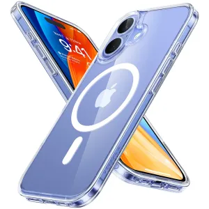 Torras Diamond Back Cover Hülle mit MagSafe für Apple iPhone 16 - Transparent