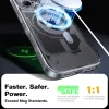 Torras Diamond Back Cover Hülle mit MagSafe für Apple iPhone 16 - Transparent 2