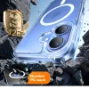 Torras Diamond Back Cover Hülle mit MagSafe für Apple iPhone 16 Plus - Transparent 2
