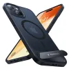 Torras Pstand Back Cover Hülle mit MagSafe für Apple iPhone 15 - Schwarz 2