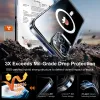 Torras Diamond Back Cover Hülle mit MagSafe für Apple iPhone 15 - Transparent 2