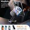 Torras Diamond Back Cover Hülle mit MagSafe für Apple iPhone 15 Pro Max - Transparent 3