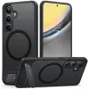 Torras Pstand Back Cover Hülle mit MagSafe für Samsung Galaxy S24 - Schwarz 0