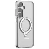 Torras Ostand Spin Back Cover Hülle mit MagSafe für Samsung Galaxy S25 Plus - Transparent 1