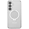 Torras Ostand Spin Back Cover Hülle mit MagSafe für Samsung Galaxy S25 Plus - Transparent 3
