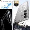 Torras Ostand Spin Back Cover Hülle mit MagSafe für Samsung Galaxy S25 Plus - Transparent 5