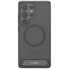 Torras Pstand Back Cover Hülle mit MagSafe für Samsung Galaxy S25 Ultra - Schwarz 2