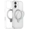 Torras Ostand Spin Back Cover Hülle mit MagSafe für Apple iPhone 17 - Transparent 0
