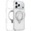 Torras Ostand Spin Back Cover Hülle mit MagSafe für Apple iPhone 17 Pro - Transparent 0