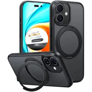 Torras Ostand Pro Back Cover Hülle mit MagSafe für Apple iPhone 17 - Schwarz
