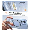Torras Ostand Pro Back Cover Hülle mit MagSafe für Apple iPhone 17 - Transparent 3