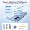 Torras Ostand Pro Back Cover Hülle mit MagSafe für Apple iPhone 17 - Transparent 4