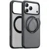 Torras Ostand Pro Back Cover Hülle mit MagSafe für Apple iPhone 17 Pro - Schwarz 1