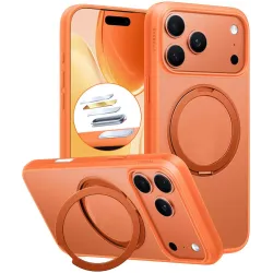 Torras Ostand Pro Back Cover Hülle mit MagSafe für Apple iPhone 17 Pro Max - Orange