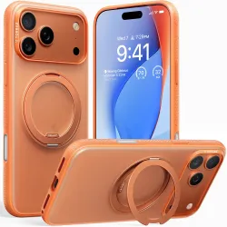 Torras Ostand R Fitness Back Cover Hülle mit MagSafe für Apple iPhone 17 Pro - Orange