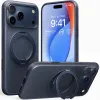 Torras Ostand R Fitness Back Cover Hülle mit MagSafe für Apple iPhone 17 Pro Max - Dunkelblau 0