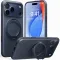 Torras Ostand R Fitness Back Cover Hülle mit MagSafe für Apple iPhone 17 Pro Max - Dunkelblau