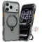 Torras Ostand Spin Air Back Cover Hülle mit MagSafe für Apple iPhone 17 Pro - Shadow Schwarz