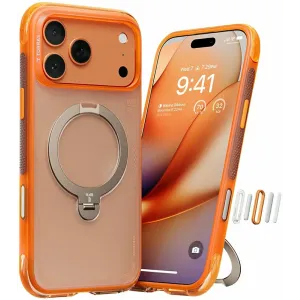 Torras Ostand Spin Air Back Cover Hülle mit MagSafe für Apple iPhone 17 Pro - Horizon Orange