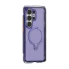 Torras Ostand Spin Air Back Cover Hülle mit MagSafe für Samsung Galaxy S26 Ultra - Dunkelviolett 1