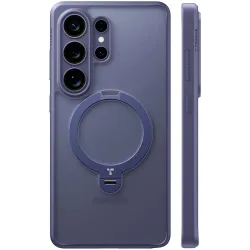 Torras Ostand Spin Back Cover Hülle mit MagSafe für Samsung Galaxy S26 Ultra - Dunkelviolett