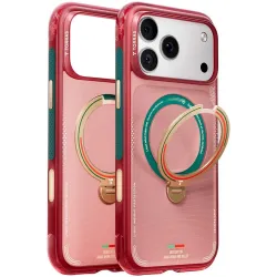 Torras Ostand Q3 Air Back Cover Hülle mit MagSafe für Apple iPhone 17 Pro - Wave of Passion