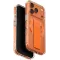 UNIQ Heldro Air MagClick MagSafe Back Cover Hülle für Apple iPhone 17 Pro Max - Transparent/Orange